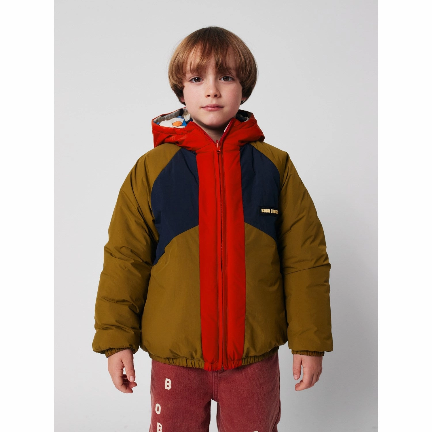 Bobo Choses Offwhite Doggy Mate All Over Reversible Anorak No Static