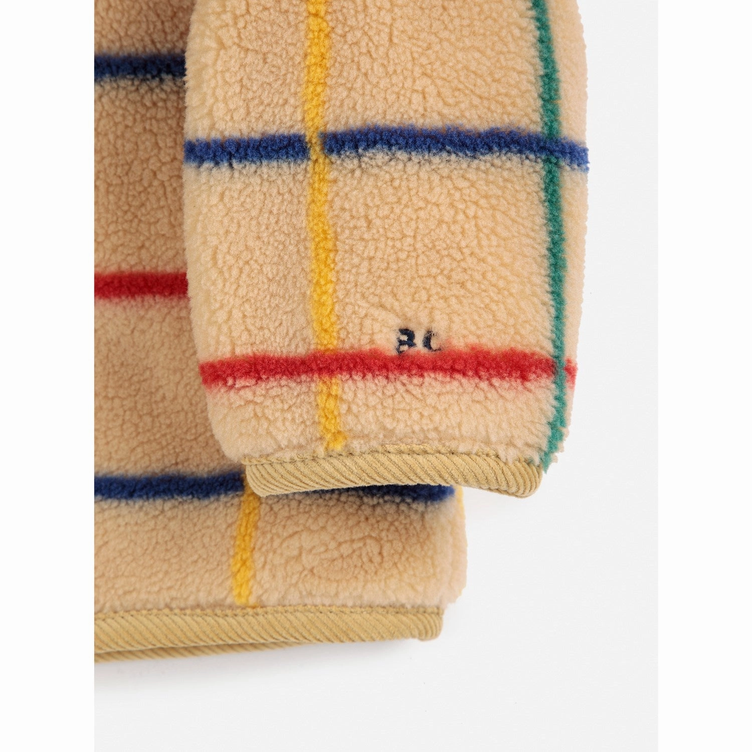 Non Irritating Collar Dynamic flex Bobo Choses Offwhite Stripe Color Sheepskin Jacket