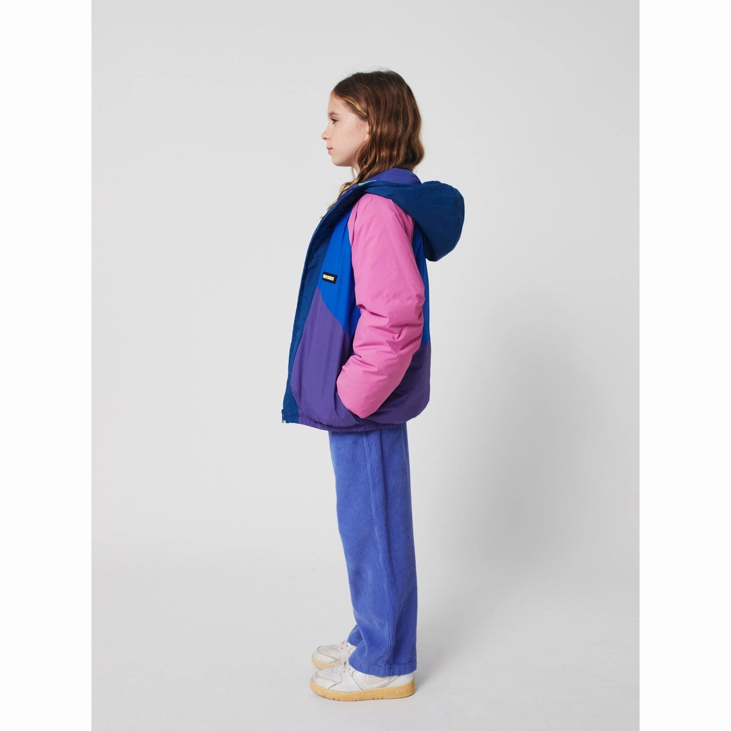 Everyday apparel Bobo Choses Purple Lucky Clover All Over Reversible Anorak