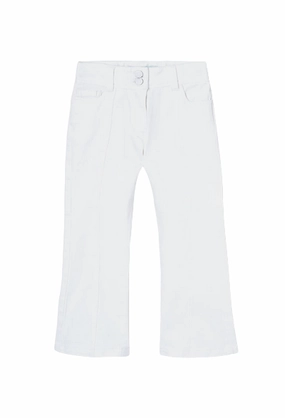 Boboli Pantalone a zampa elasticizzato  per ragazza 438016 1100 bianco Clean Cut FlexFoamPadding