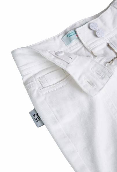Quick Cool Minimal Bulk Boboli Pantalone a zampa elasticizzato  per ragazza 438016 1100 bianco
