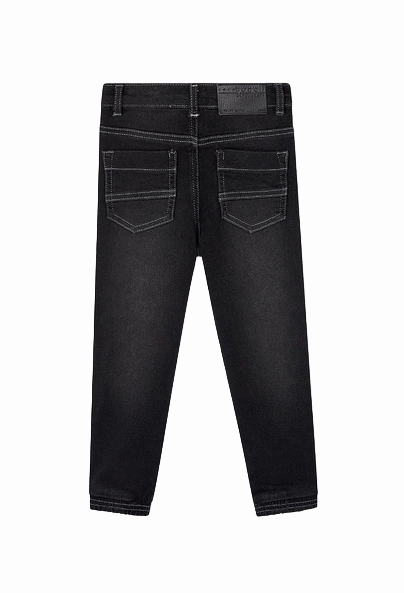 Textured Versatile Shopping Day Casual Smart Casual Unisex Wear Boboli pantalone demin da ragazzo 507204 nero