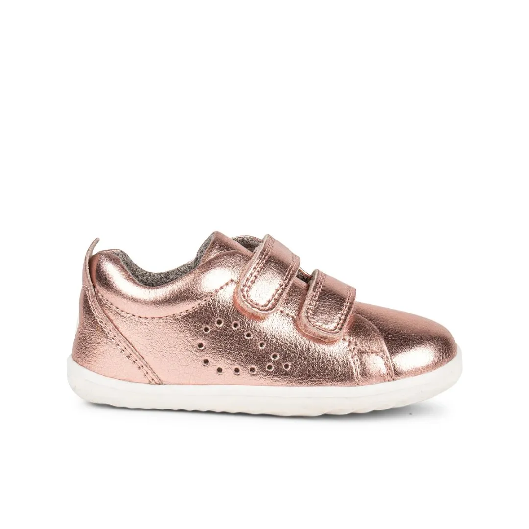 Bobux: Step-Up Grass Court Trainers - Rose Gold