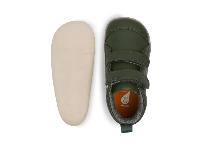 Bobux: Step-Up Hi Court Trainers - Forest Green