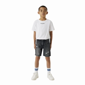 Quick Motion name it pantaloncino in denim da ragazzo SILAS 13225800 nero slavato