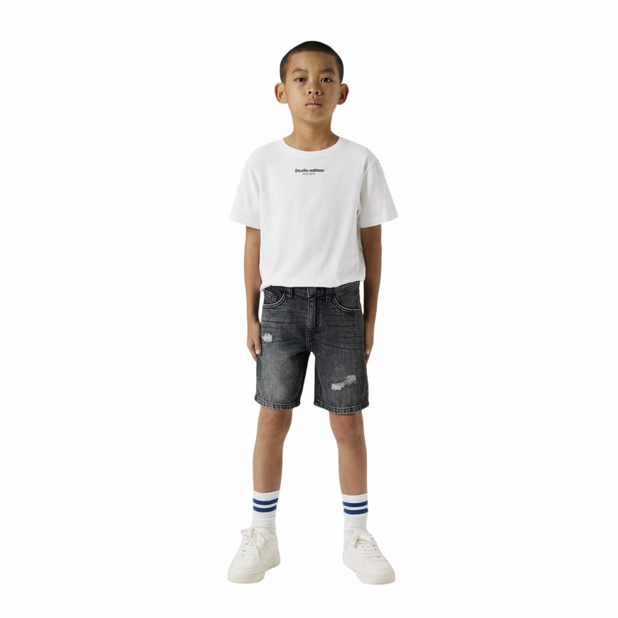 Quick Motion name it pantaloncino in denim da ragazzo SILAS 13225800 nero slavato