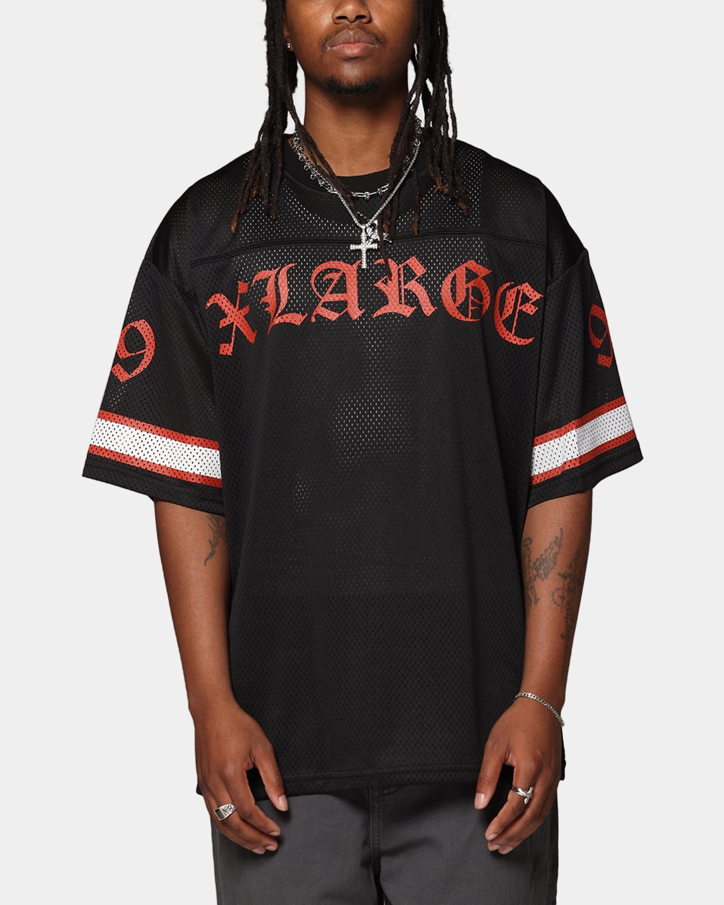 Comfort Collar Design Dry Texture X-Large Gothic Game Shirt Black