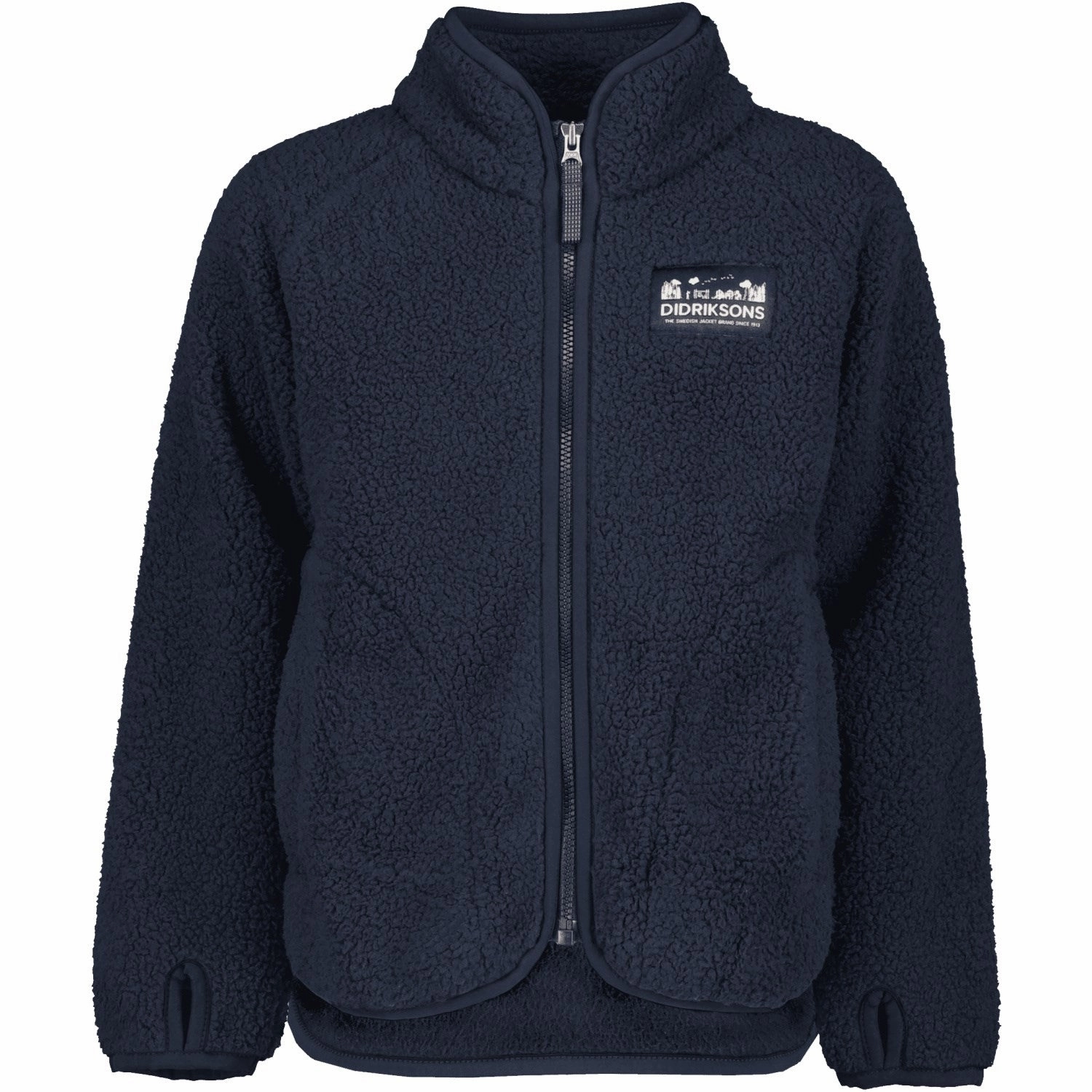 Didriksons Navy Gibbs Kids Fullzip 2 Airflow Ventilation Quick Dry Material