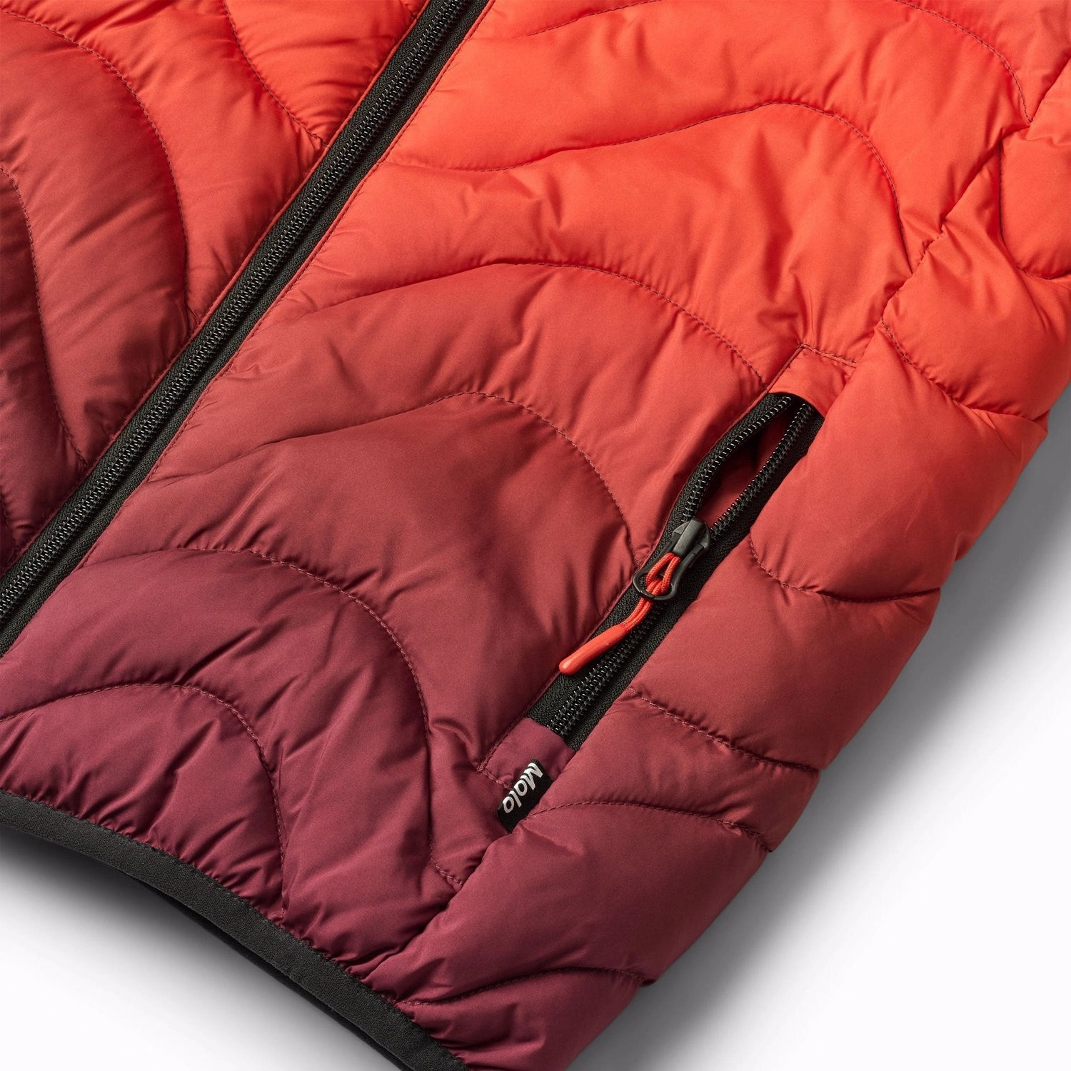 Molo Fiery Red Hao Jacket Compact Travel Friendly Flexible Cuffs