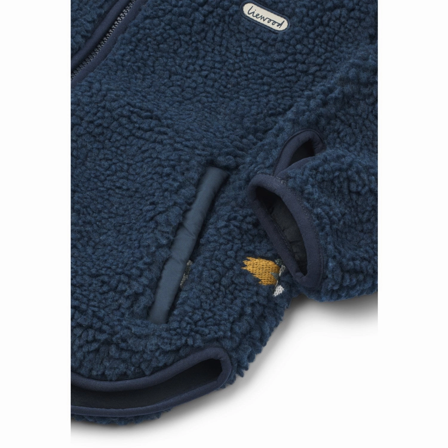 LIEWOOD Rocket / Classic Navy / Embroidery Mara Pile Jacket nylon blend