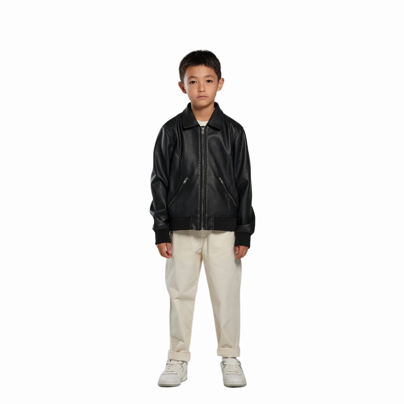 Resilience Bomboogie giacca bomber in ecopelle da ragazzo JKKELTPUS4 297 blu
