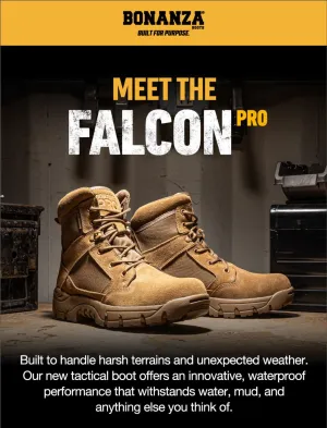 Bonanza Men's Tactical Boots Work Boots Falcon 6" | BA-645