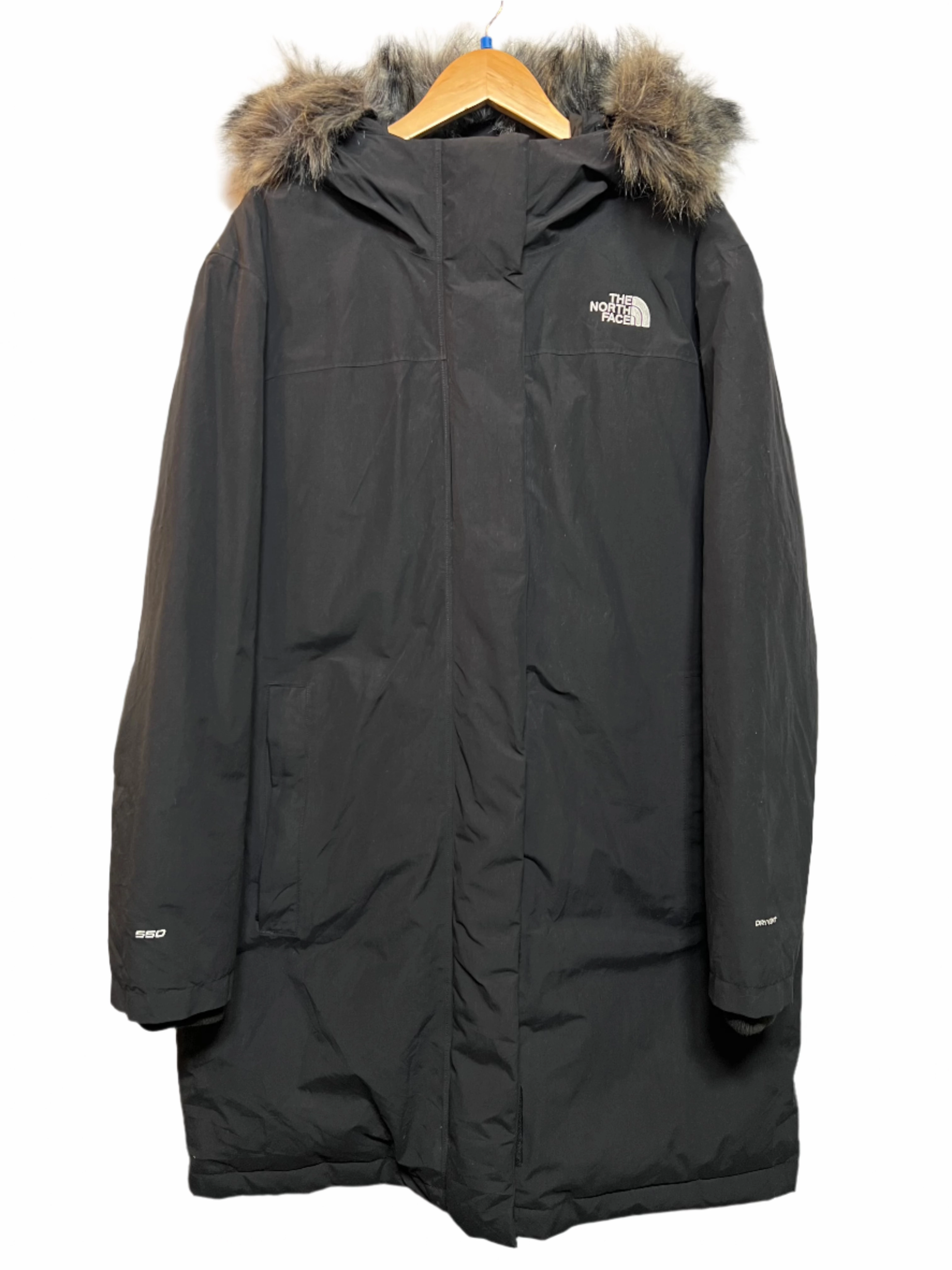 Windproof Material The North Face Black Women's Parka Coat (Size XXL)