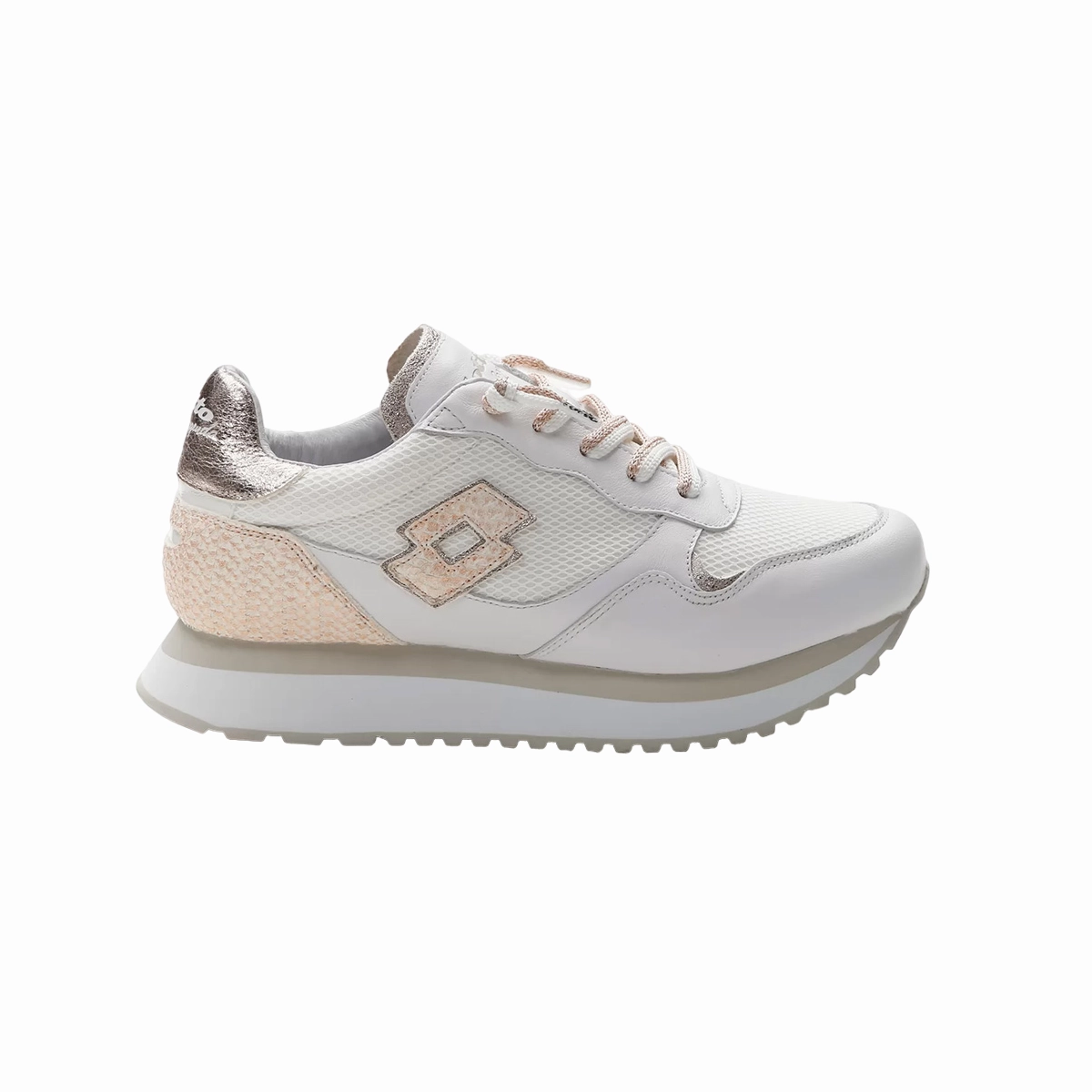 festival - themed running wear Lotto Leggenda sneakers da donna Wedge II Fish W 219594 10V white-golden almond