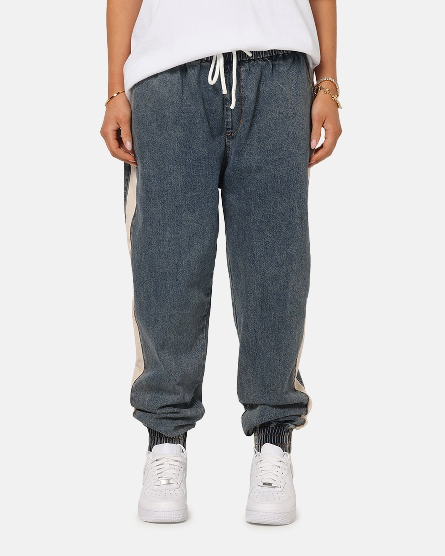Easy Pack Saint Morta Sidewinder Denim Joggers Dirty Denim