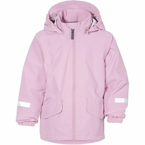 Weatherproof Seams Hooded Attachment Didriksons Orchid Pink Norma Kids Jacket