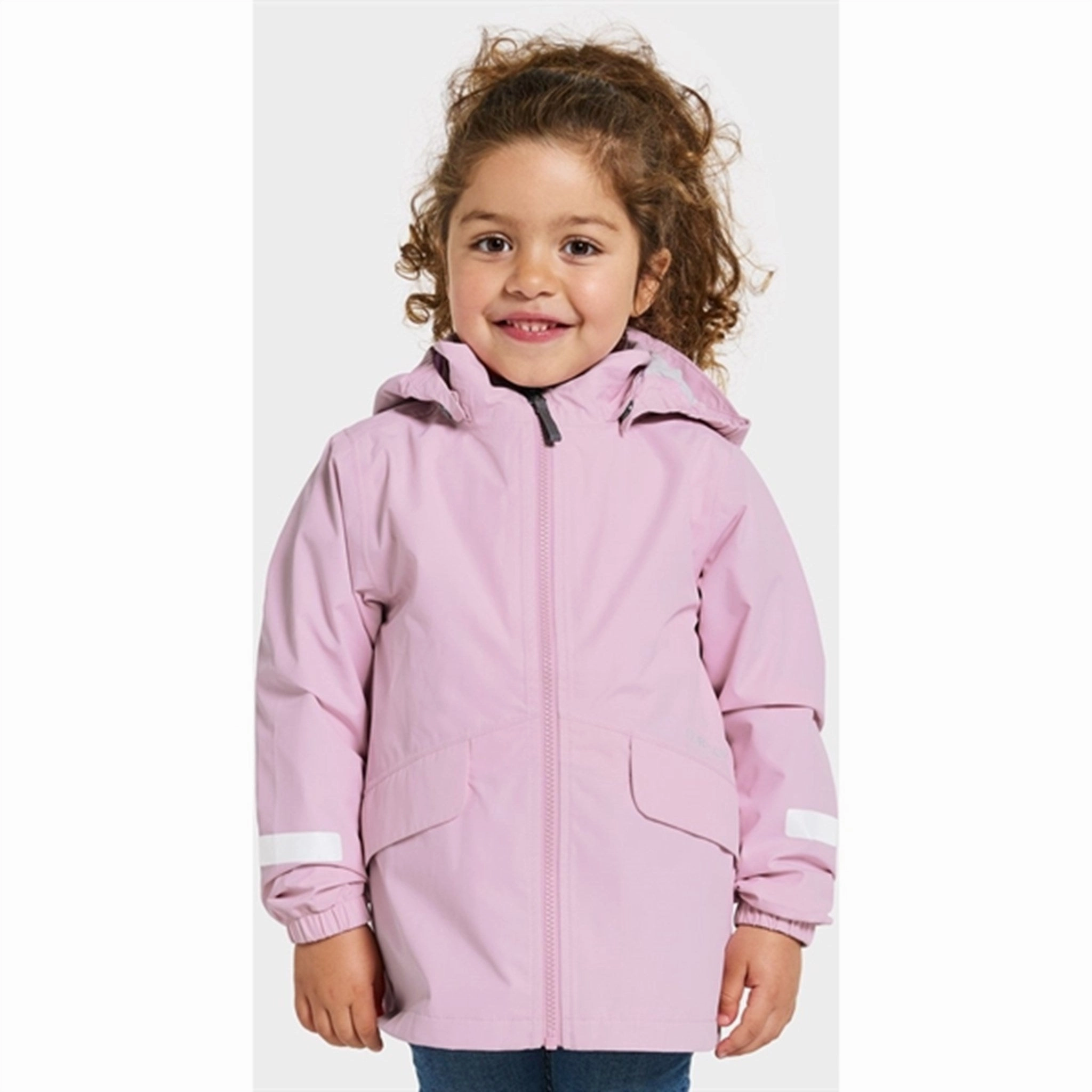 Convertible Collar NonRestrictive Movement Design Didriksons Orchid Pink Norma Kids Jacket