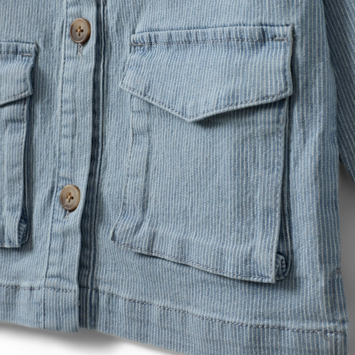 Thick Insulation Sofie Schnoor Blue Denim Stripe Hectorsk Jacket