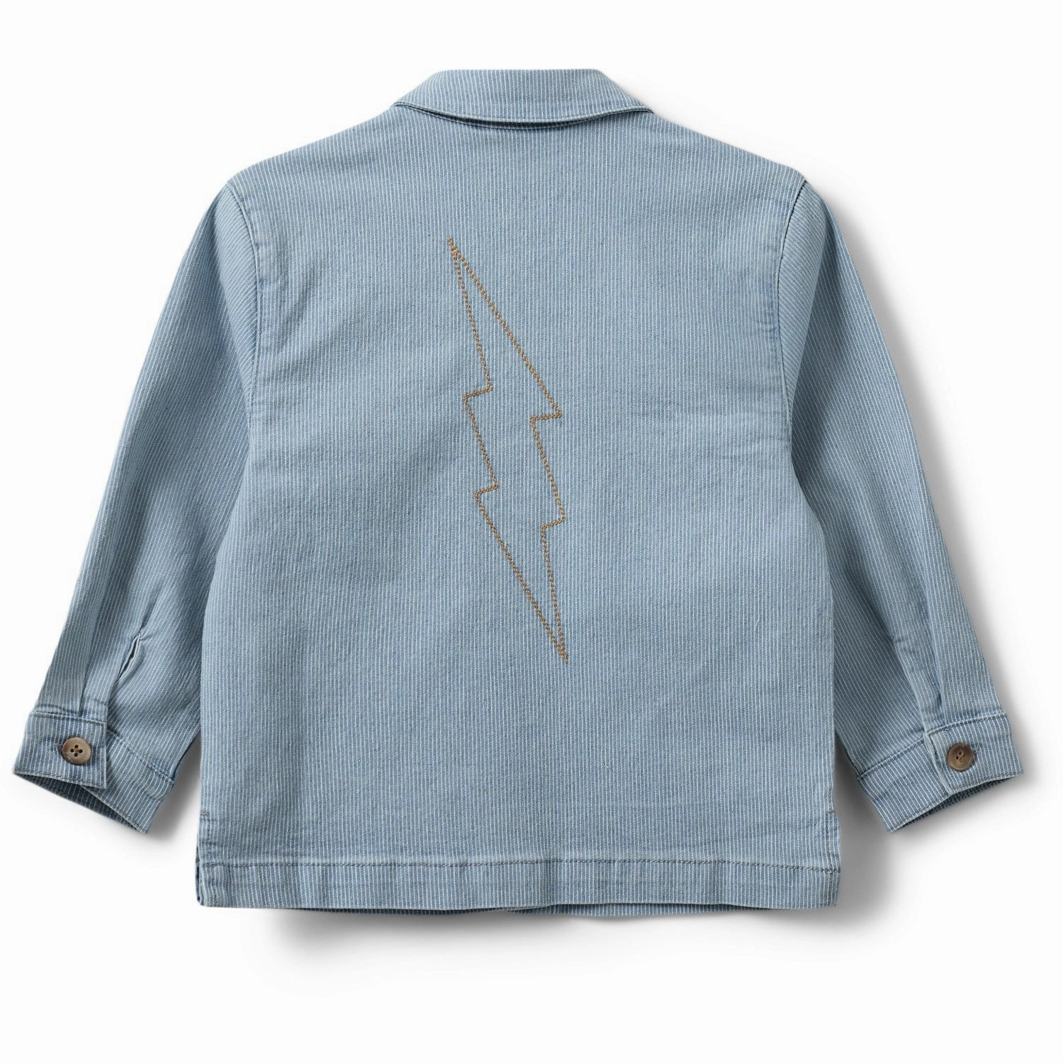 Sofie Schnoor Blue Denim Stripe Hectorsk Jacket Flexible Material