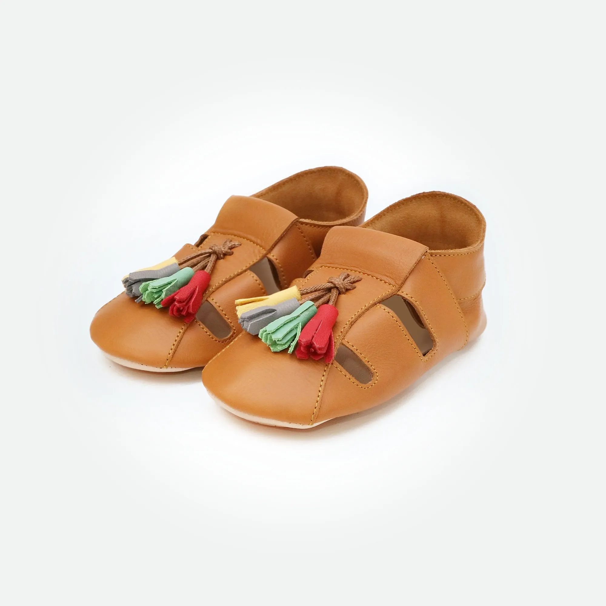 Bora Moccasins Sandals - Caramel