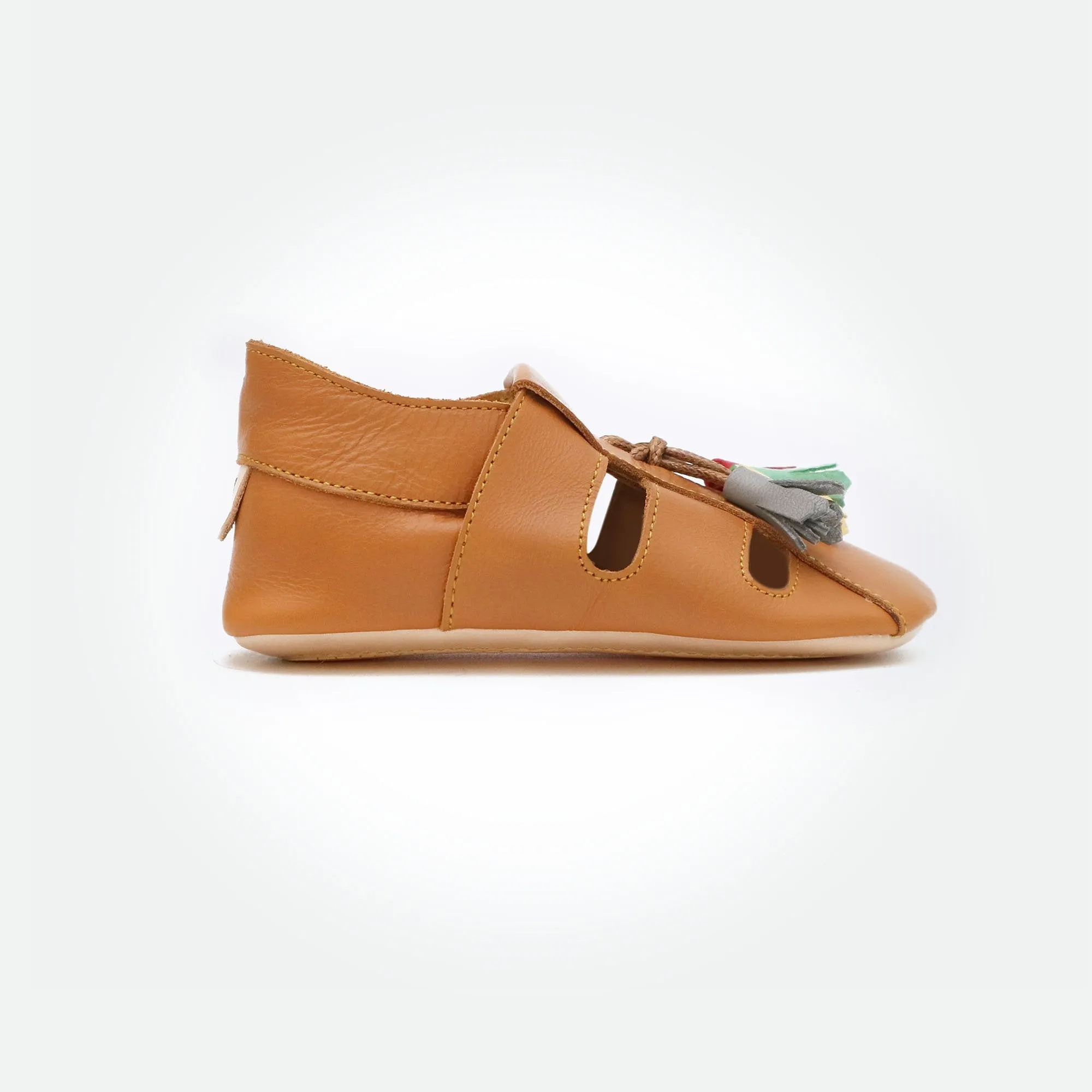 Bora Moccasins Sandals - Caramel