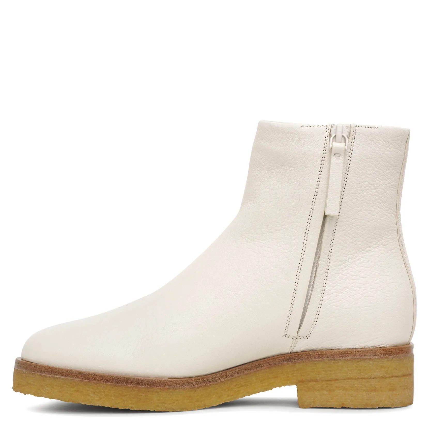 Boris white leather boots