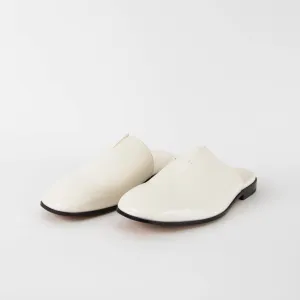 Bottega Veneta Roma Ivory Leather Slippers