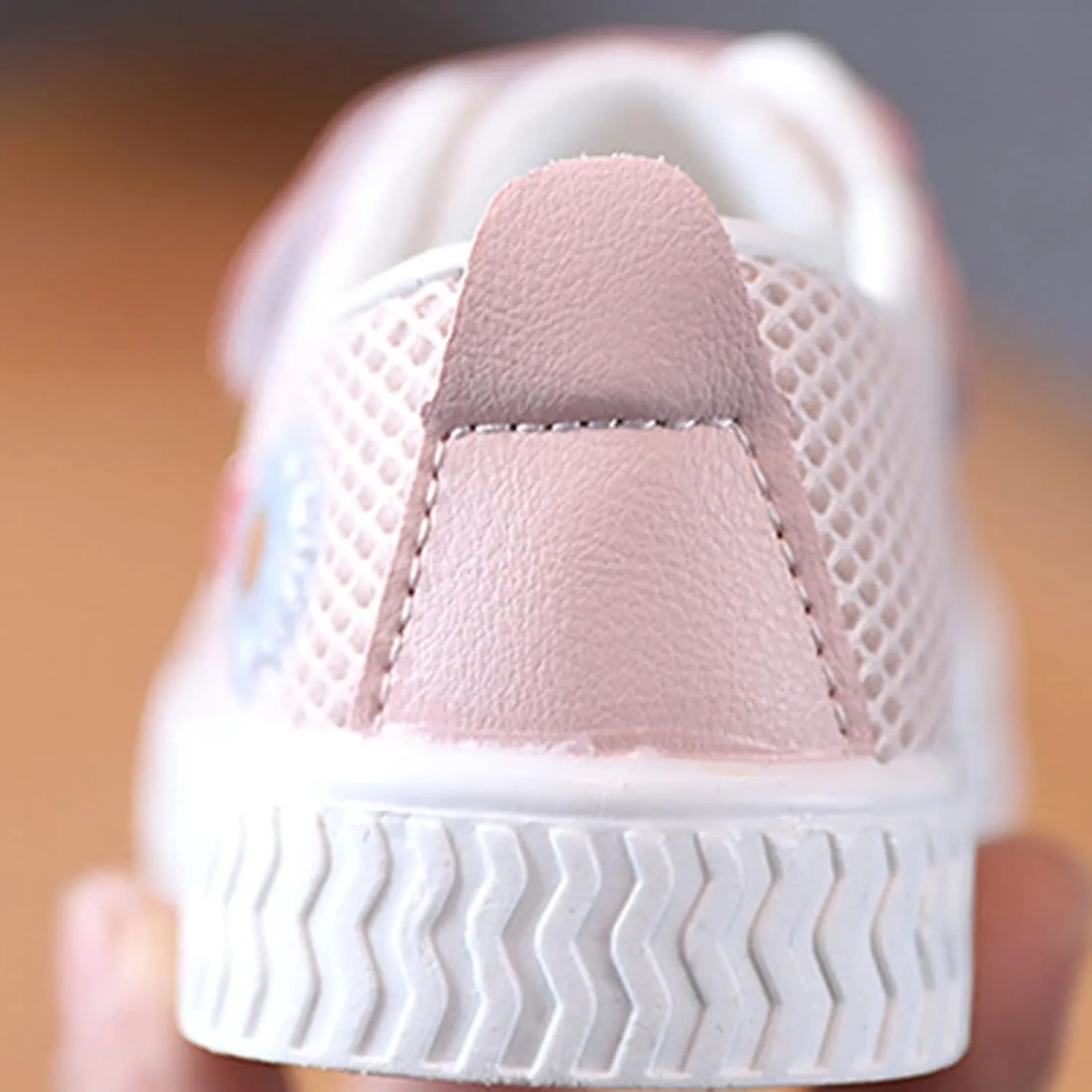 Boys Girls Mesh Shoes Toddler Lace up Canvas Shoes Flat Tennis Shoes Hook and Loop Ribbing Surrounding Sneaker