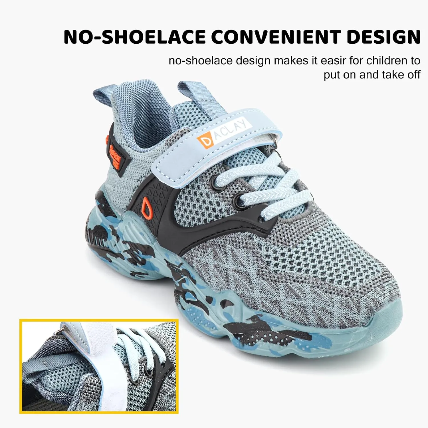 Boys Girls Sneaker for Little/Big Kid Running Shoes Lightweight Breathable Anti-Slip Sports Shoes