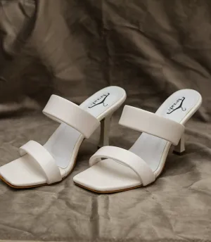 Brauch Women White Solid Stiletto Heel