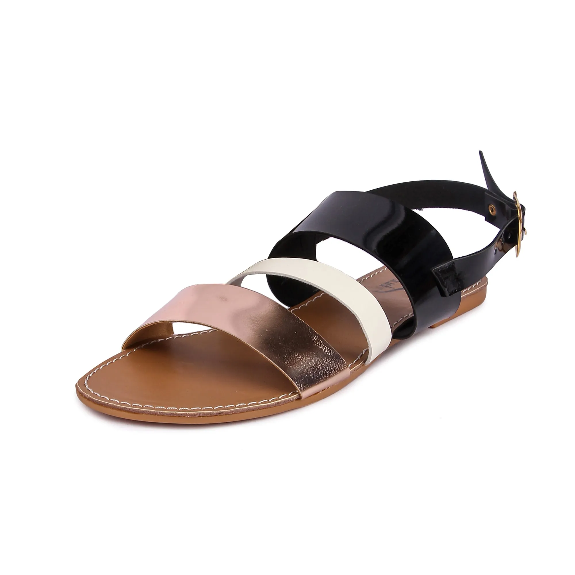 Brauch Women's Black Metallic Flats