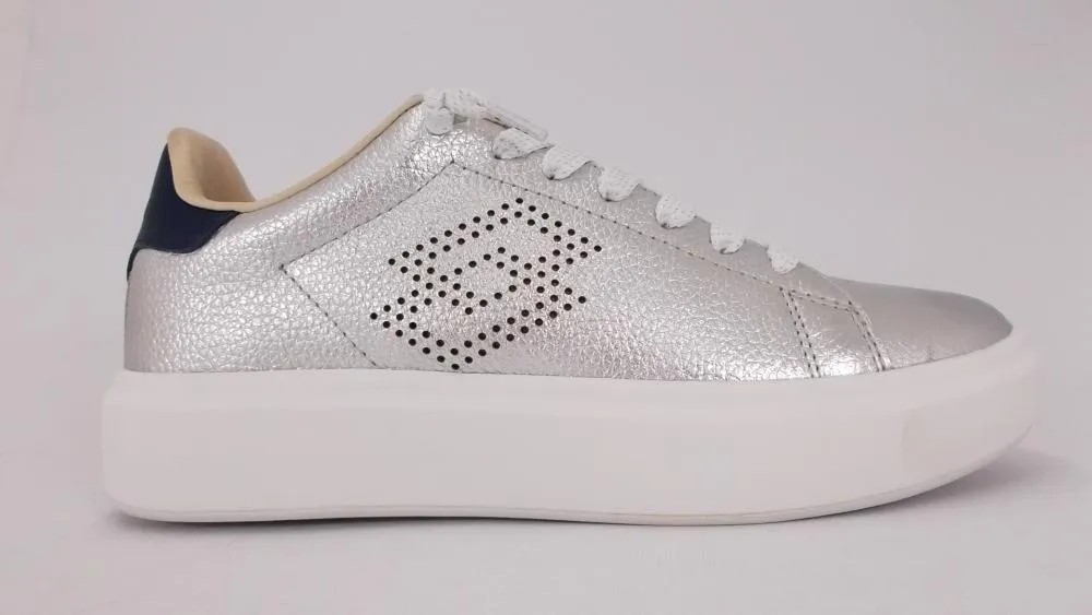 Lotto Leggenda scarpa sneakers da donna Impressions T4611 argento Formal Shoes