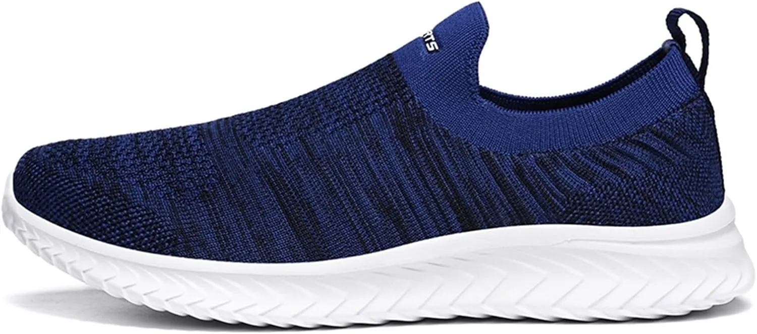 Breathable Diabetic Shoes for Men Lightweight Sport Gym Jogging Walking Sneaker Convenient Elderly Slip on Shoes