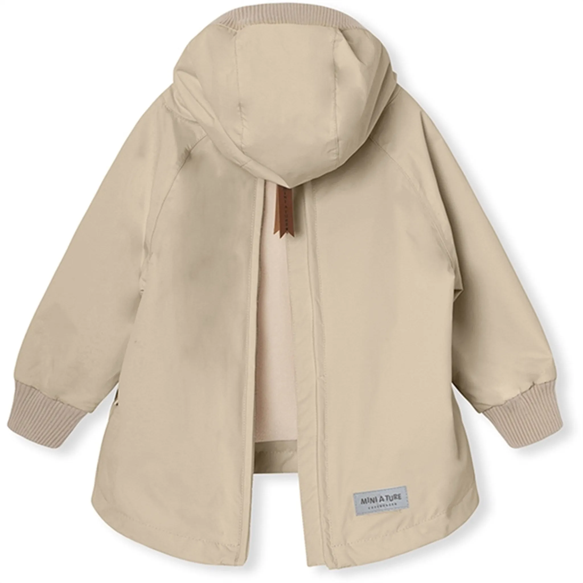 MINI A TURE BABYVITO Spring Anorak w/Fleece Lining Sesame Durable Fabric