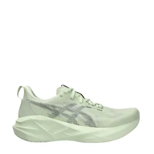 ASICS Women's NOVABLAST 5 Running Shoes in Whisper Green/Monument Blue AW25 Adaptive Traction Mesh Lining