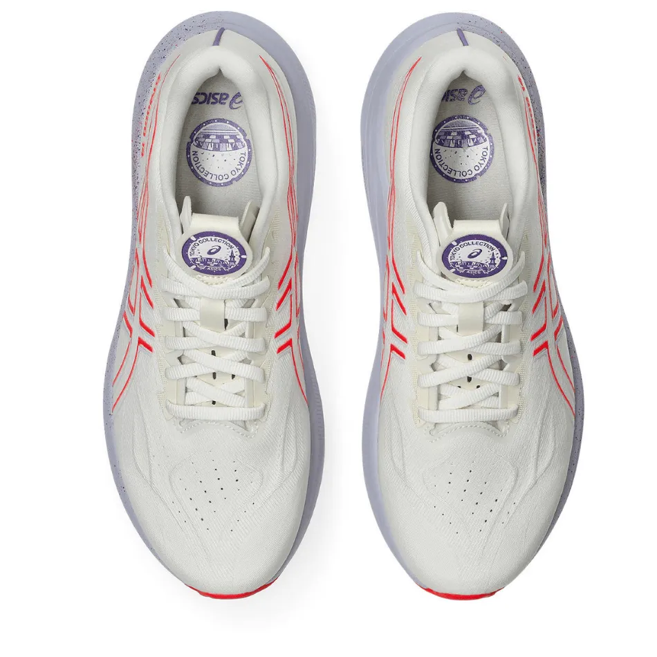 ASICS Men's GT-2000 v14 TOKYO Collection Running Shoes in Cream/Edo Purple AW25 Soft Material Micro Perforated Lining