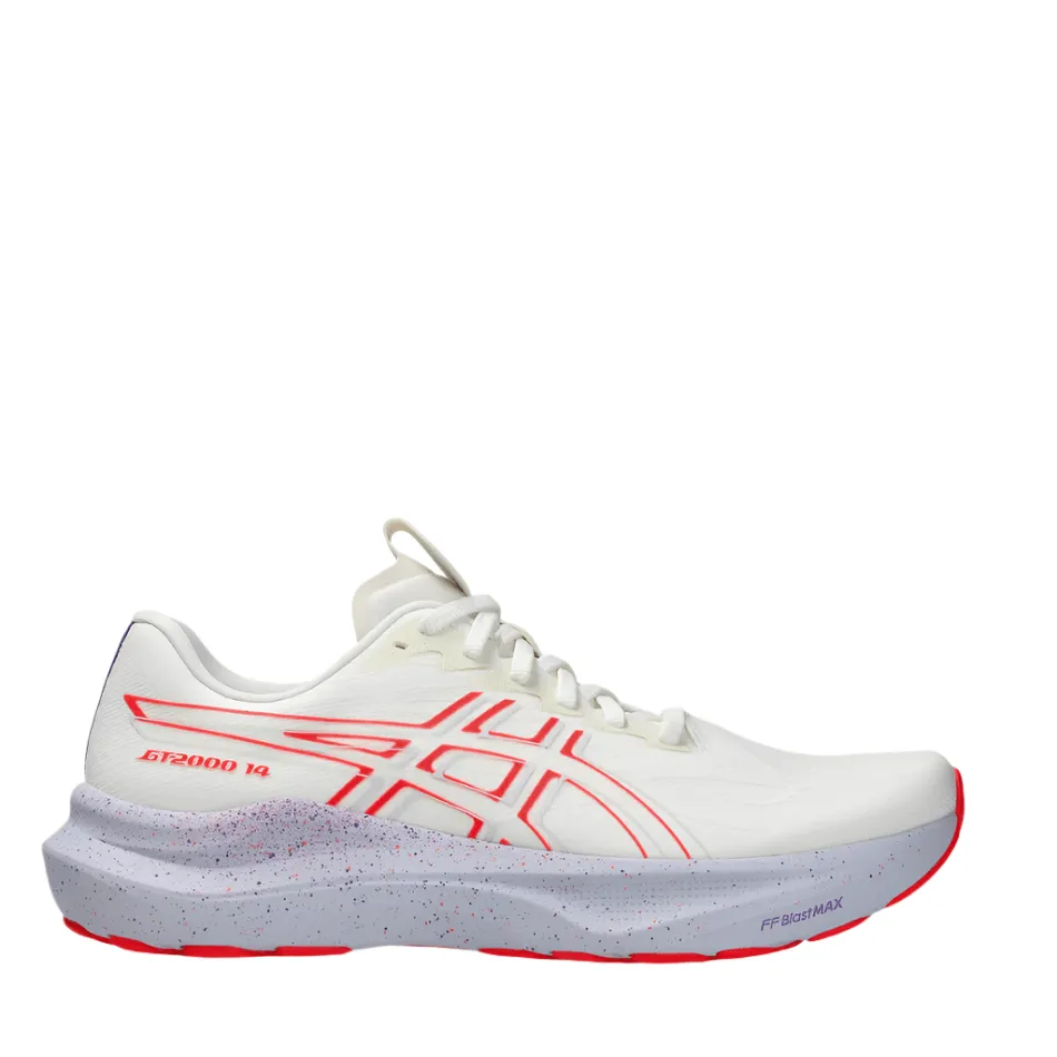 loose - fit running in a 5K shoes ASICS Men's GT-2000 v14 TOKYO Collection Running Shoes in Cream/Edo Purple AW25