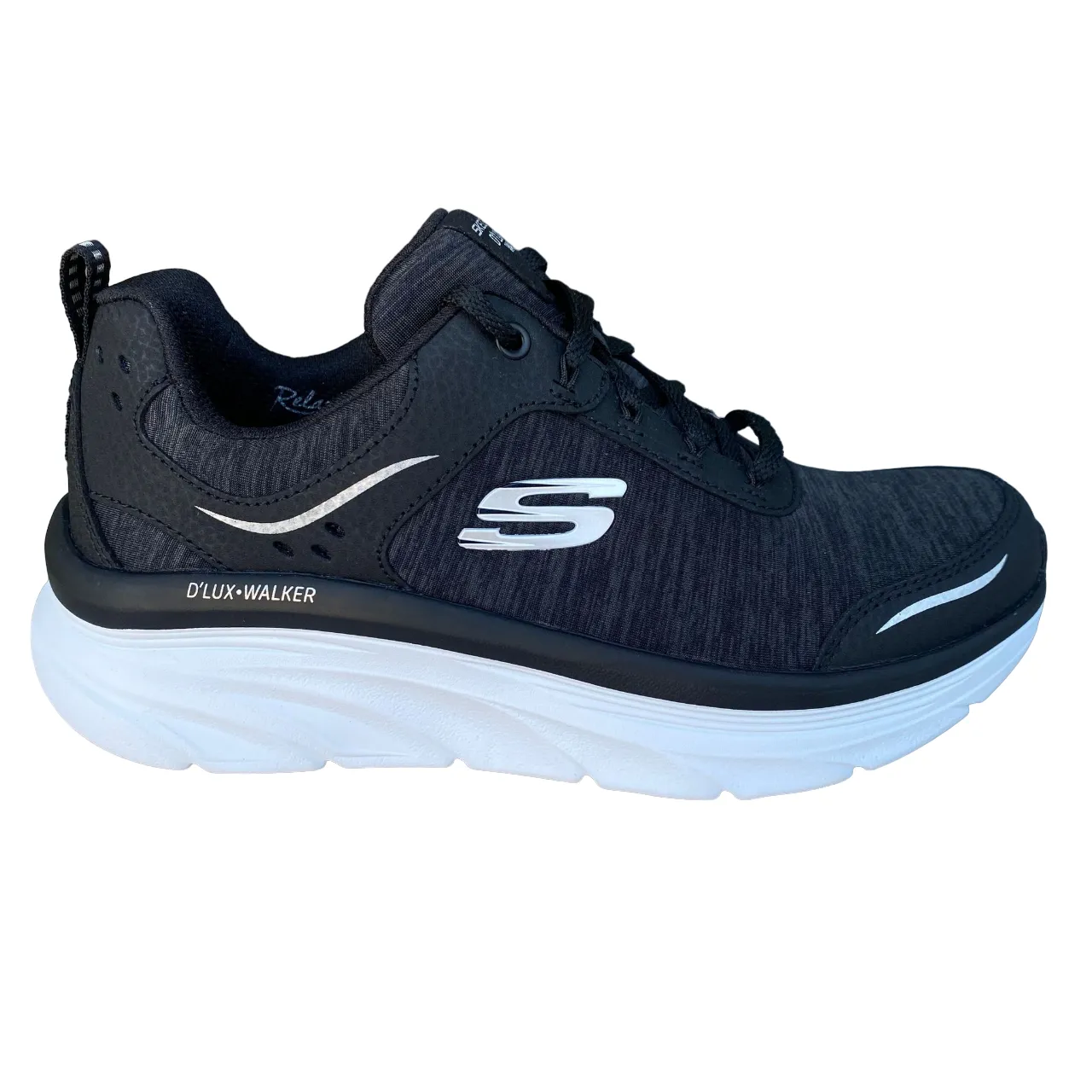 Skechers scarpa da passeggiata da donna D'Lux Walker Cool Groove 149336/BKW nero-bianco senior exercise shoes men's athletic footwear