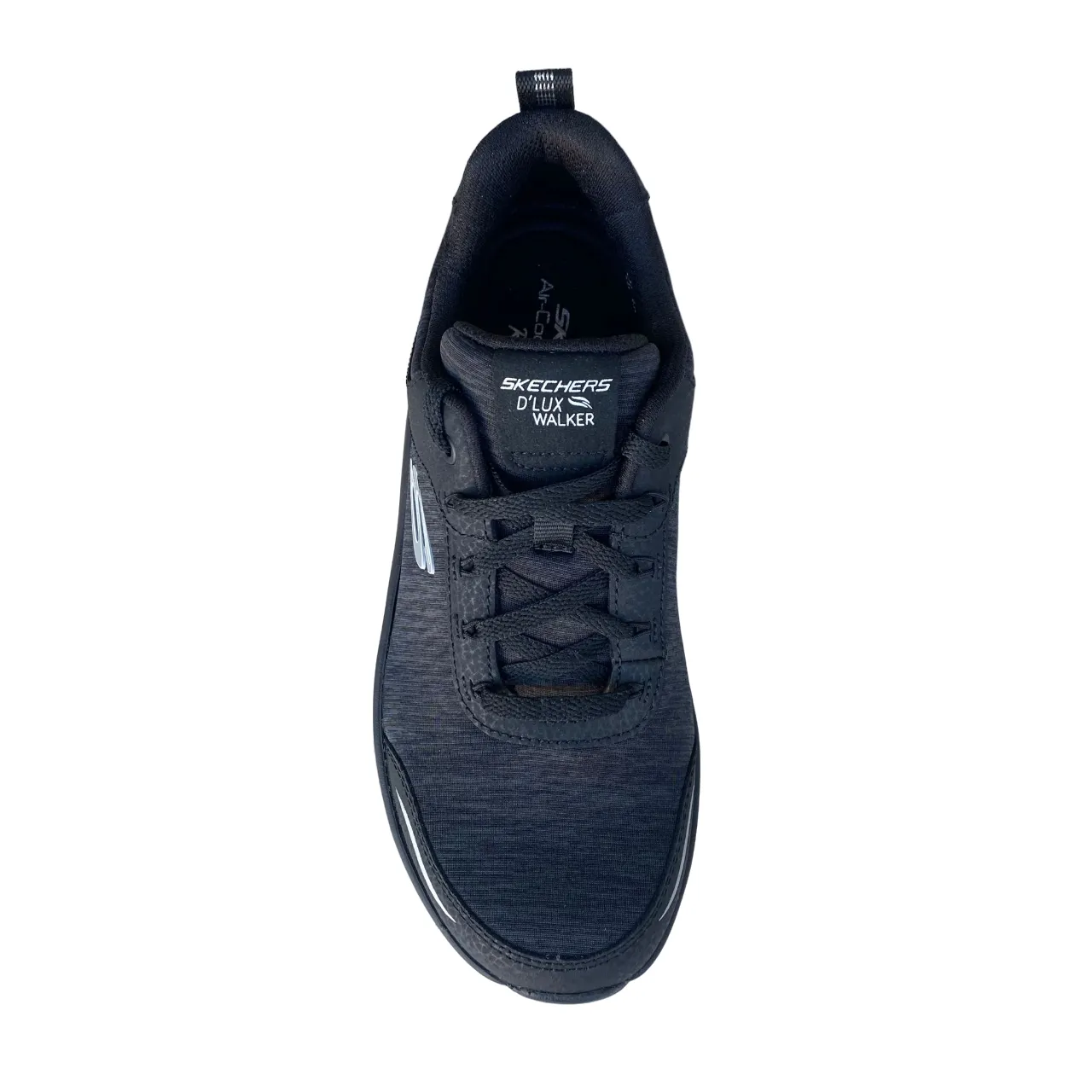 Durable Rubber Memory Foam Ankle Support Skechers scarpa da passeggiata da donna D'Lux Walker Cool Groove 149336/BKW nero-bianco