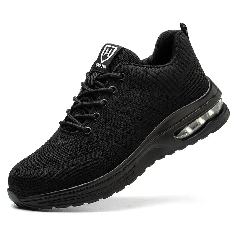 Breathable Men Work Safety Shoes Anti-smashing Steel Toe Cap Summer Boots Construction Indestructible Air Sneakers Men Shoes