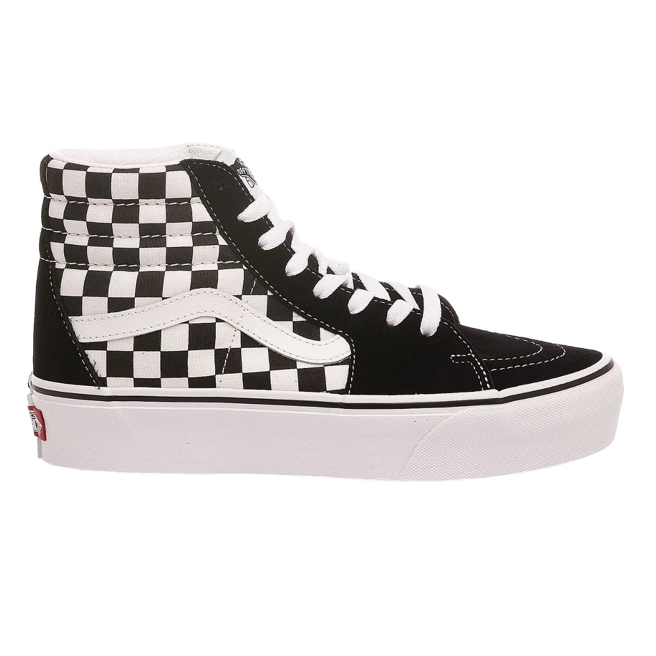 synthetic - upper - durability shoes Water - repellent Vans scarpa sneakers alta da donna con zeppa SK8-Hi VN0A3TKNQXH1 nero-bianco