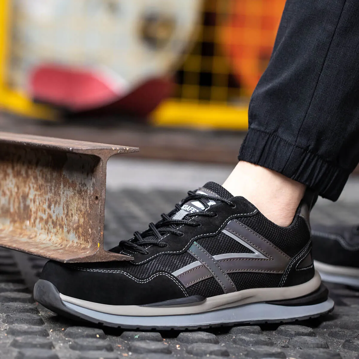 Breathable Steel Toe Boots for Men Women Work Puncture Proof Non Slip Safety Boot Industrial Construction Comfortable Outdoor Hiking Military Tactical