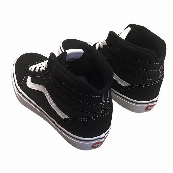 Thermoregulating Liner Durable TPU Guide Vans scarpa sneakers da ragazzo in camoscio e tela Ward HI VN0A38JAIJU1 nero-bianco
