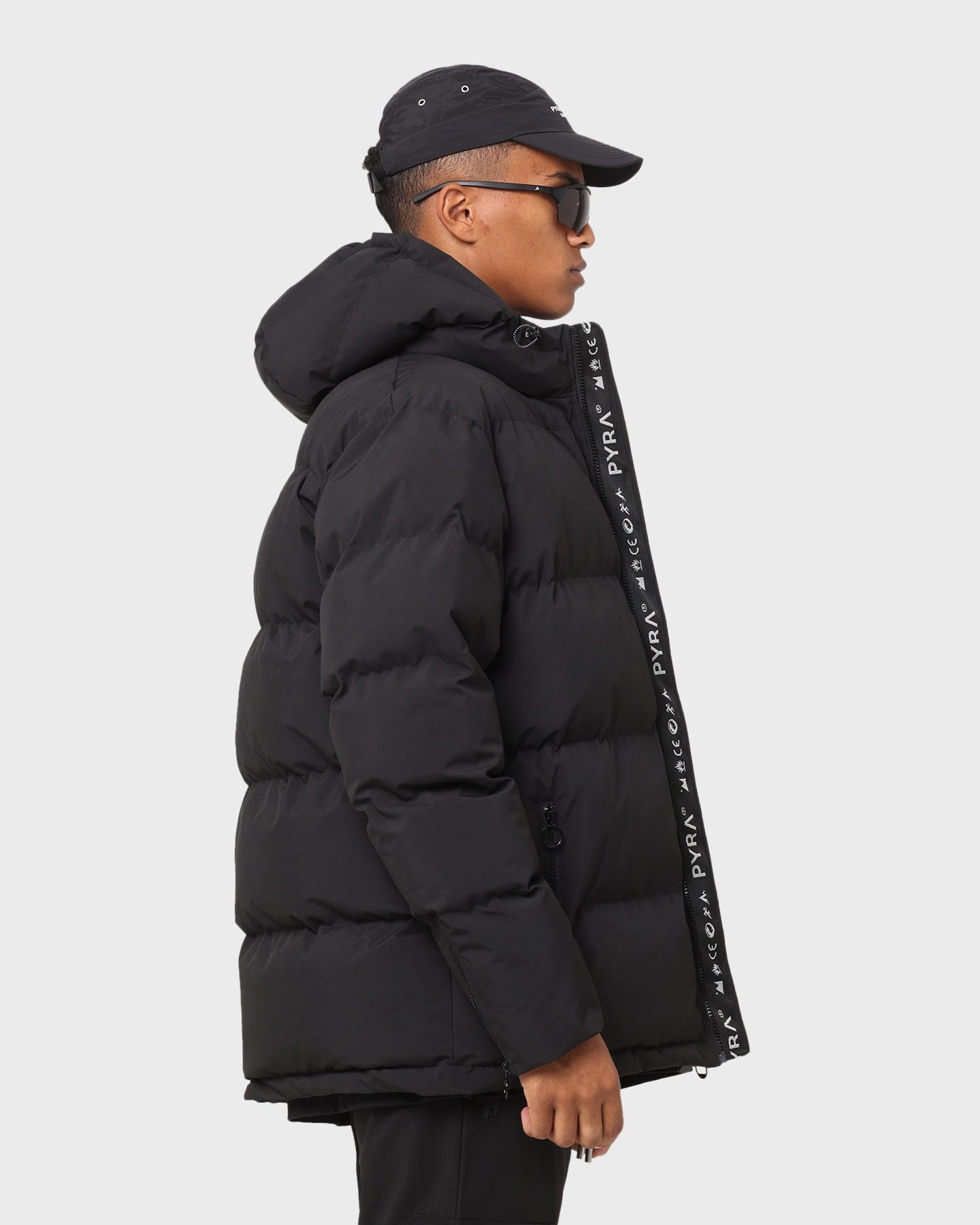 ConvertibleCollar PYRA Alpine Puffa Jacket Black