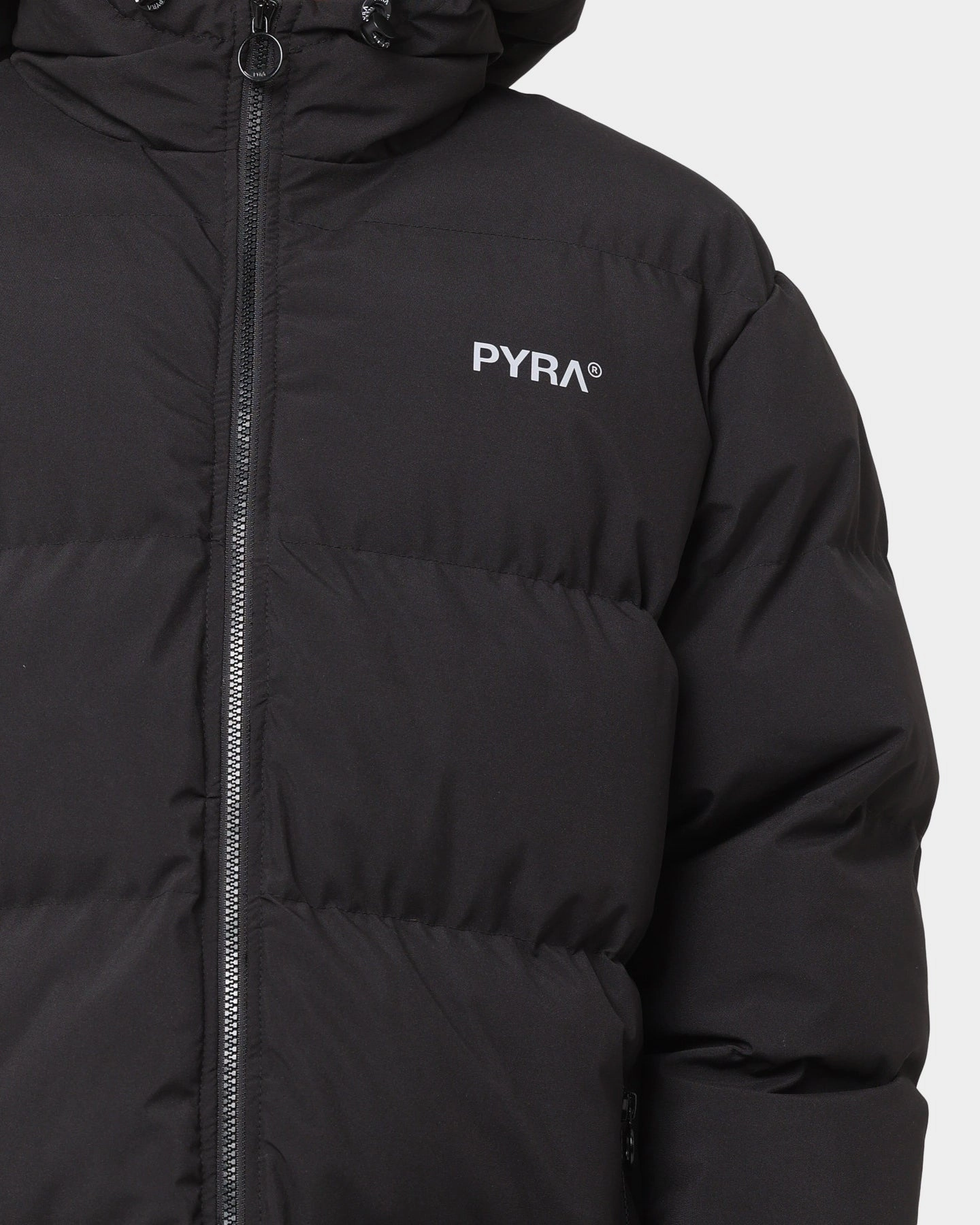 PYRA Alpine Puffa Jacket Black Cold Protection Modern Tailoring