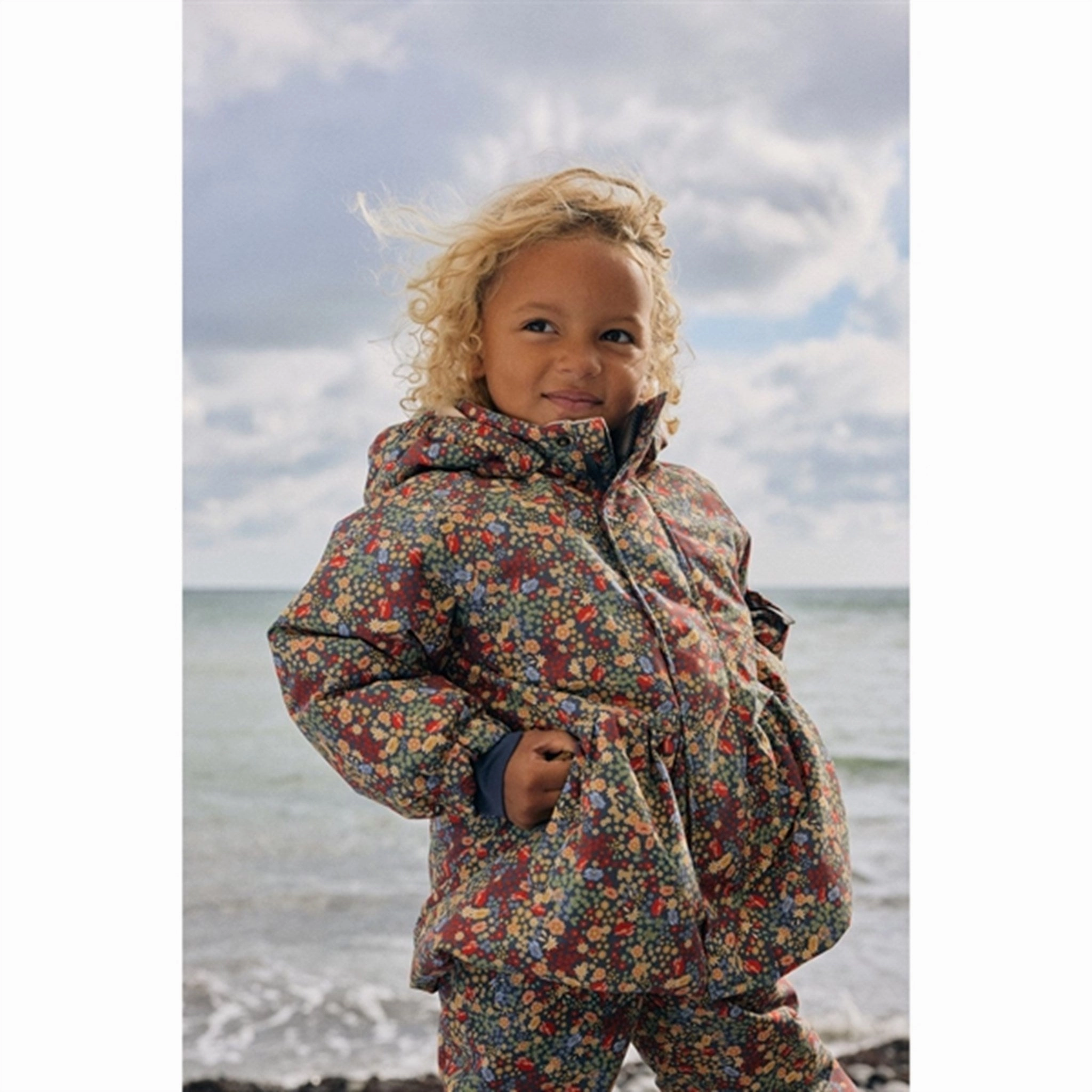 RecycledPolyester Konges Sl?jd Villetta Blue Mismou Frill Jacket