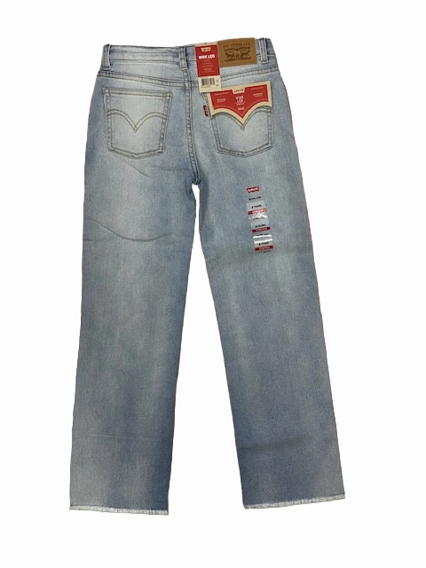 Spring Mood Brunch Outfit Formal Levi's Kids pantalone Jeans junior Wide Leg 3EG381 4EG381 L52 bauhaus blues