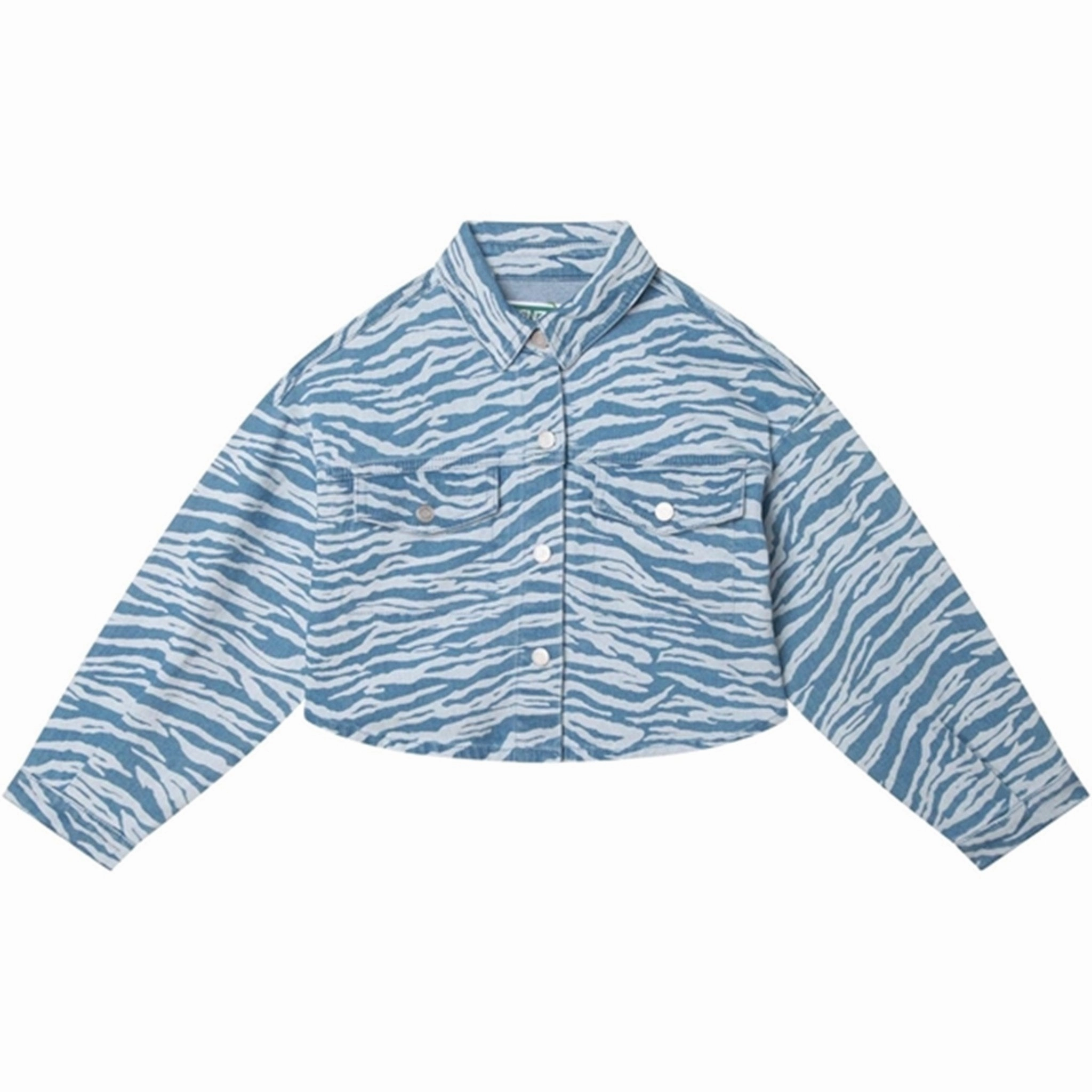 Kenzo Denim Jacket Pale Blue City Style Abrasion Resistant Trim