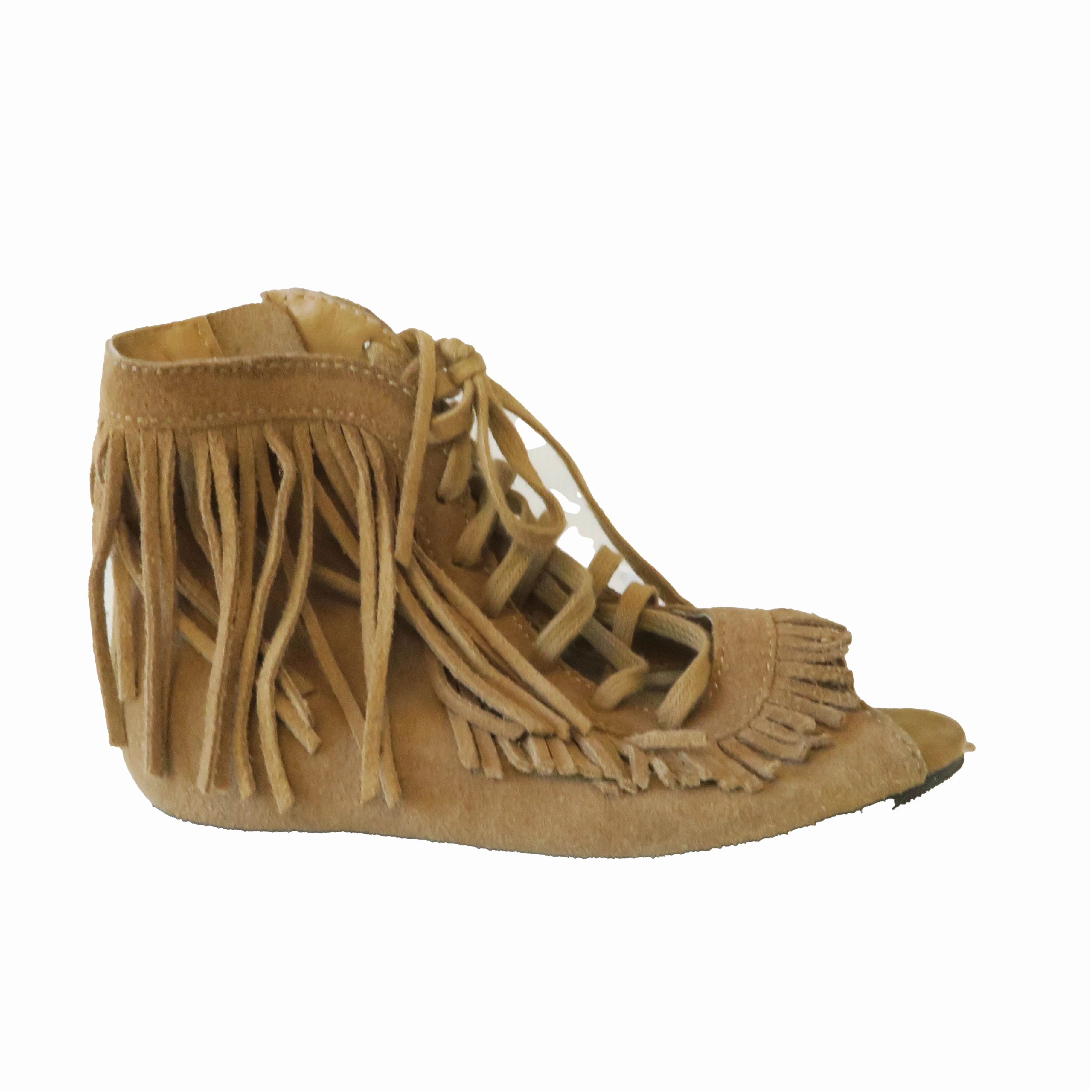 Joy Folie Girls Tan Sandals Reinforced Arch waterproof