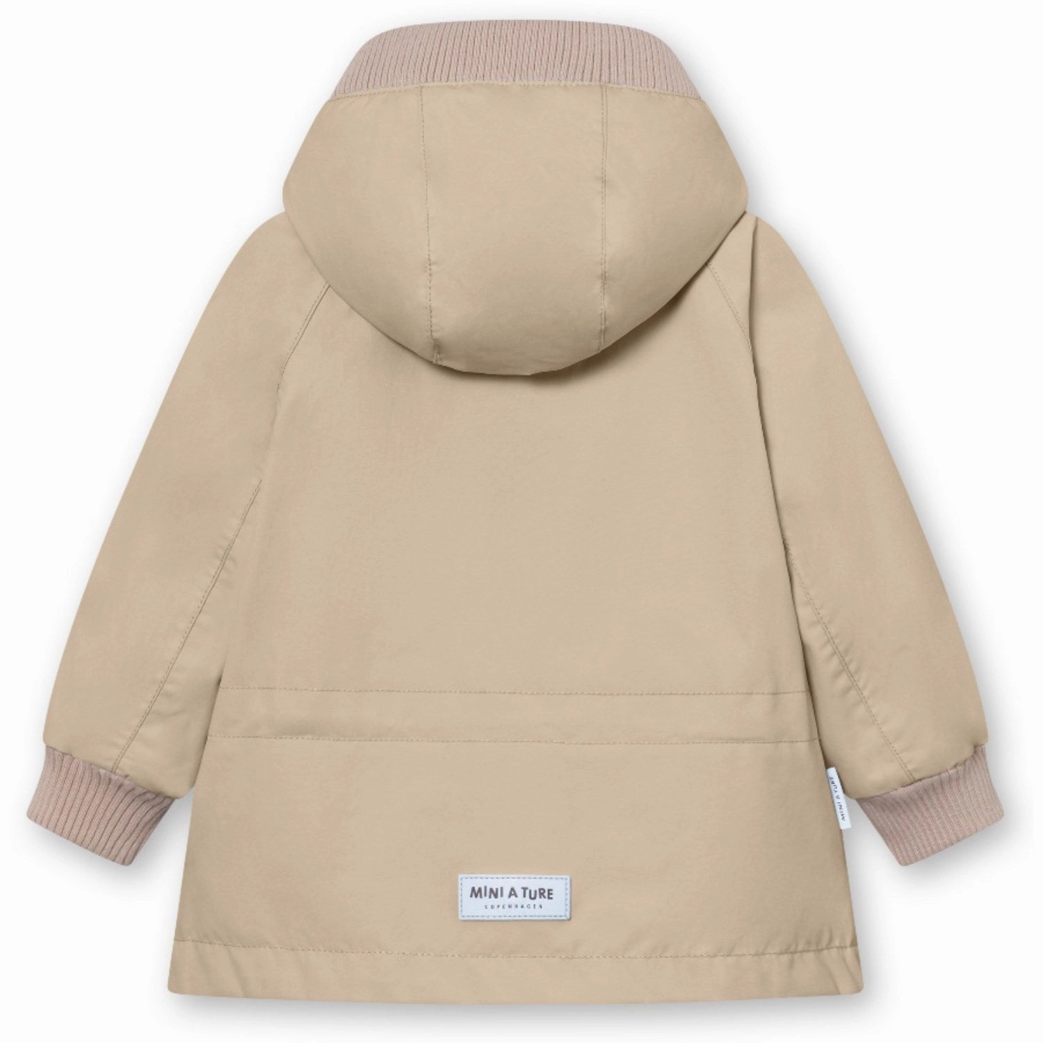 Subtle Texture Mini A ture Sesame Wally Fleece Lined Spring Jacket. GRS
